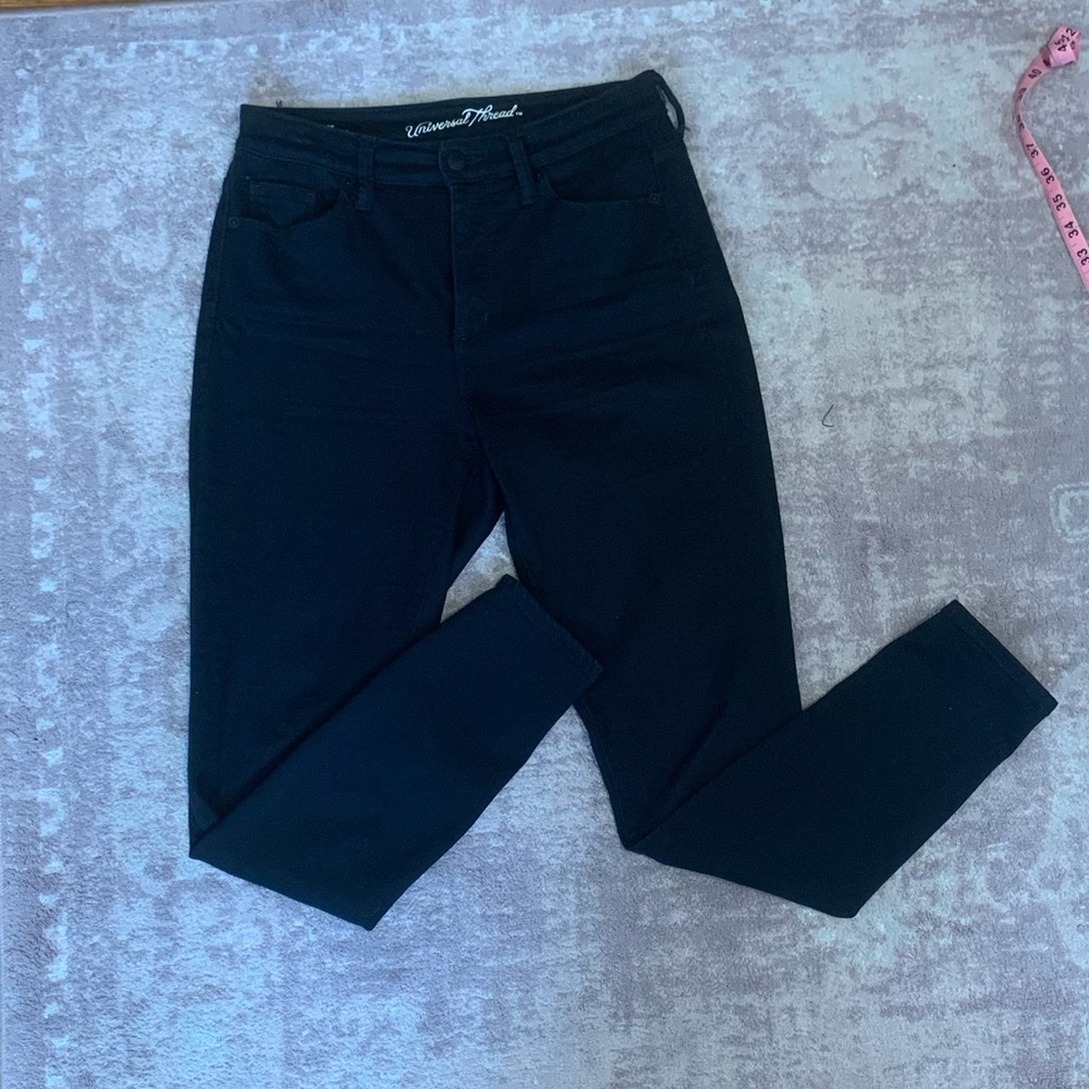 Black High Rise Skinny Jeans